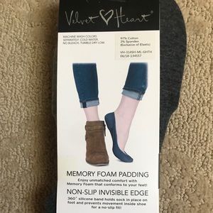 Memory Foam Shoe Liners - Velvet Heart - a pack of 5 (which is 10 shoe liners)